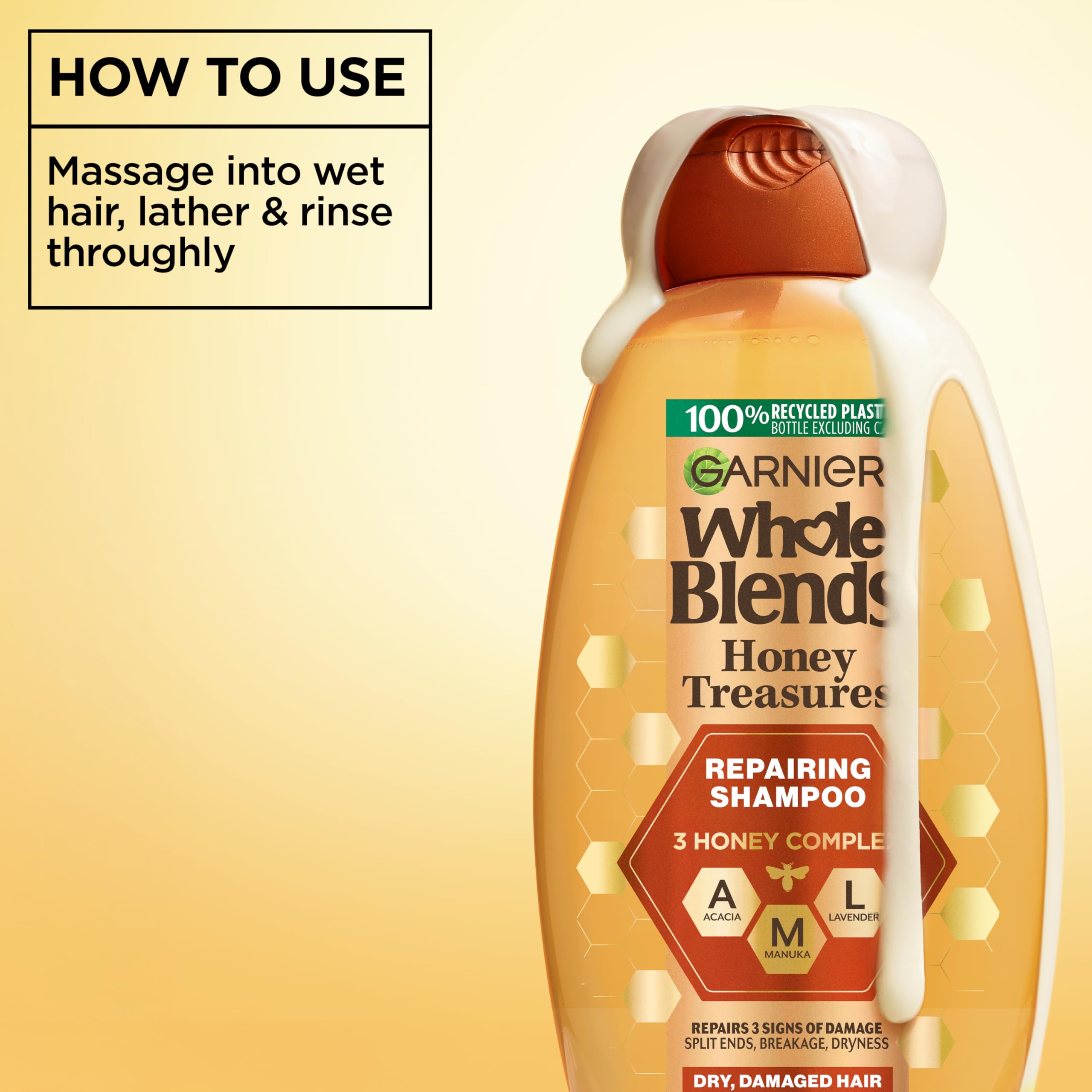 Amazon.com : Garnier Whole Blends Honey Treasures Repairing